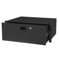 19 Inch Drawer with keylock 4U (483 x 350 x 176 mm, LxPxA)/8,7 kg