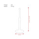 Desk Microphone Stand 230-370 mm - 3/8 filetto