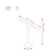 Desk Microphone Stand 390-600 mm - 3/8 filetto