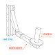 Adjustable Speaker Bracket 35 mm 35 mm - Carico massimo 30 kg