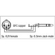 FL03 - bal. XLR/F 3P to Jack stereo 1,5 m