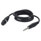 FL03 - bal. XLR/F 3P to Jack stereo 6 m