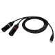 FL115 - Da USB-C a 2 XLR/M 3P Galvanicamente Isolati