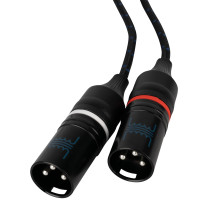 FL117 - Mini-Jack Stereo Maschio 90° a 2 XLR/M 3P  Galvanicamente Isolati