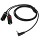 FL118 - mini-jack stereo maschio ad angolo retto a 2 XLR/M 3P