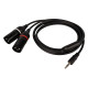 FL120 - mini-jack stereo maschio a 2 XLR/M 3P