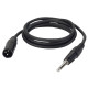 FL13 - unbal. XLR 3P, male to Jack mono 1,5 m