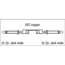 FL22 - 2 mono Jack L/R to 2 mono Jack L/R 1,5 m