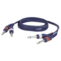 FL22 - 2 mono Jack L/R to 2 mono Jack L/R 6 m