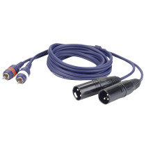 FL26 - 2 RCA male L/R to 2 XLR/M 3P