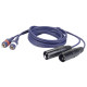 FL26 - 2 RCA male L/R to 2 XLR/M 3P