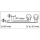 FL26 - 2 RCA male L/R to 2 XLR/M 3P