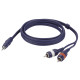 FL30 - stereo mini-jack to 2 RCA male L/R 1,5 m