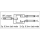 FL34 - stereo Jack to 2 mono Jack L/R 0,75 m - nero