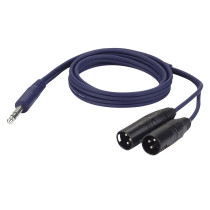 FL36 - 2 x bal. XLR 3P, male to Jack stereo 1,5 m