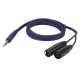 FL36 - 2 x bal. XLR 3P, male to Jack stereo 1,5 m