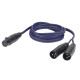 FL39 - bal. XLR 3P, female to 2 x XLR 3P male 1,5 m
