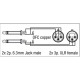 FL43 - 2 unbal. Jack mono L/R to 2 XLR/F 3P 1,5 m