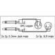 FL44 - 2 unbal. Jack mono L/R to 2 XLR/M 3P 1,5 m
