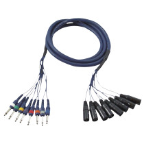 FL62 - 8 XLR/M 3P to 8 Jack mono 6 m