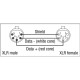 FL84 - DMX/AES-EBU XLR/M 5P to XLR/F 5P Neutrik 15 m