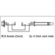 FLA13 - Jack mono male to RCA female
