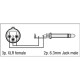 FLA23 - XLR 3P female to Jack mono male
