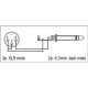 FLA27 - XLR 3P male to Jack mono male