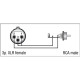 FLA31 - XLR 3P female to RCA male