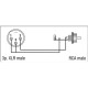 FLA32 - XLR 3P male to RCA male