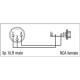 FLA34 - XLR 3P male 3P to RCA female