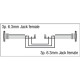 FLA35 - Jack stereo female to Jack stereo female