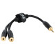 FLA5 - da mini-jack stereo maschio a 2 mini-jack stereo femmina