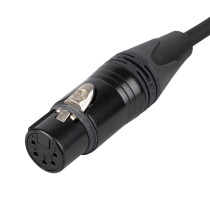 FLN08 - DMX e AES/EBU da XLR/M 5P a XLR/F 5P Neutrik Serie NC5-BAG