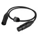 FLX01- bal. XLR/M 3P to XLR/F 3P Tipo X