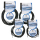 FLX05 - unbal. Jack mono to Jack mono X-type 1.5 mtr - tipo X
