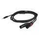 FLX46 - stereo mini-jack to 2 XLR/M 3P 1,5 m - corpo jack a incasso