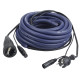 FP05 - Schuko/XLR M - Schuko/XLR F - DMX / Power 20 m - blu