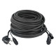 FP08 - Schuko/XLR F - IEC/XLR M - Audio / Power 15 m - nero