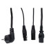 FP08 - Schuko/XLR F - IEC/XLR M - Audio / Power 20 m - blu