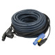 FP10 - Schuko/XLR F - powerCON/XLR M - Audio / Power 15 m - blu