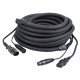 FP12 - IEC/XLR M - IEC/XLR F - DMX / Power 6 m - nero
