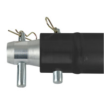 F Truss - Single Tube 50 mm Tube F 250 - incl. 1x female receiver - 25 cm - black