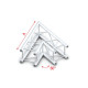 Pro-30 Square F Truss - Corner QCF20 - angolo da 60° - argento - F
