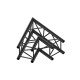 Pro-30 Square F Truss - Corner QCVF20 - 60° corner - heavy duty - black - F
