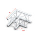 Pro-30 Square F Truss - Corner QCVF21 - angolo da 90° - impiego gravoso - argento - F