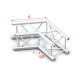 Pro-30 Square F Truss - Corner QCVF22 - angolo da 120° - impiego gravoso - argento - F