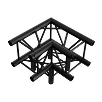 Pro-30 Square F Truss - Corner 3-way QLF30 - 90° corner - black