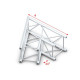 Pro-40 Square F Truss - Corner - Heavy Duty QCLF20 - angolo da 60° - F