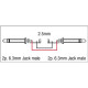 FS01 - Jack mono to Jack mono - 2x 1.5 mm² 1,5 m